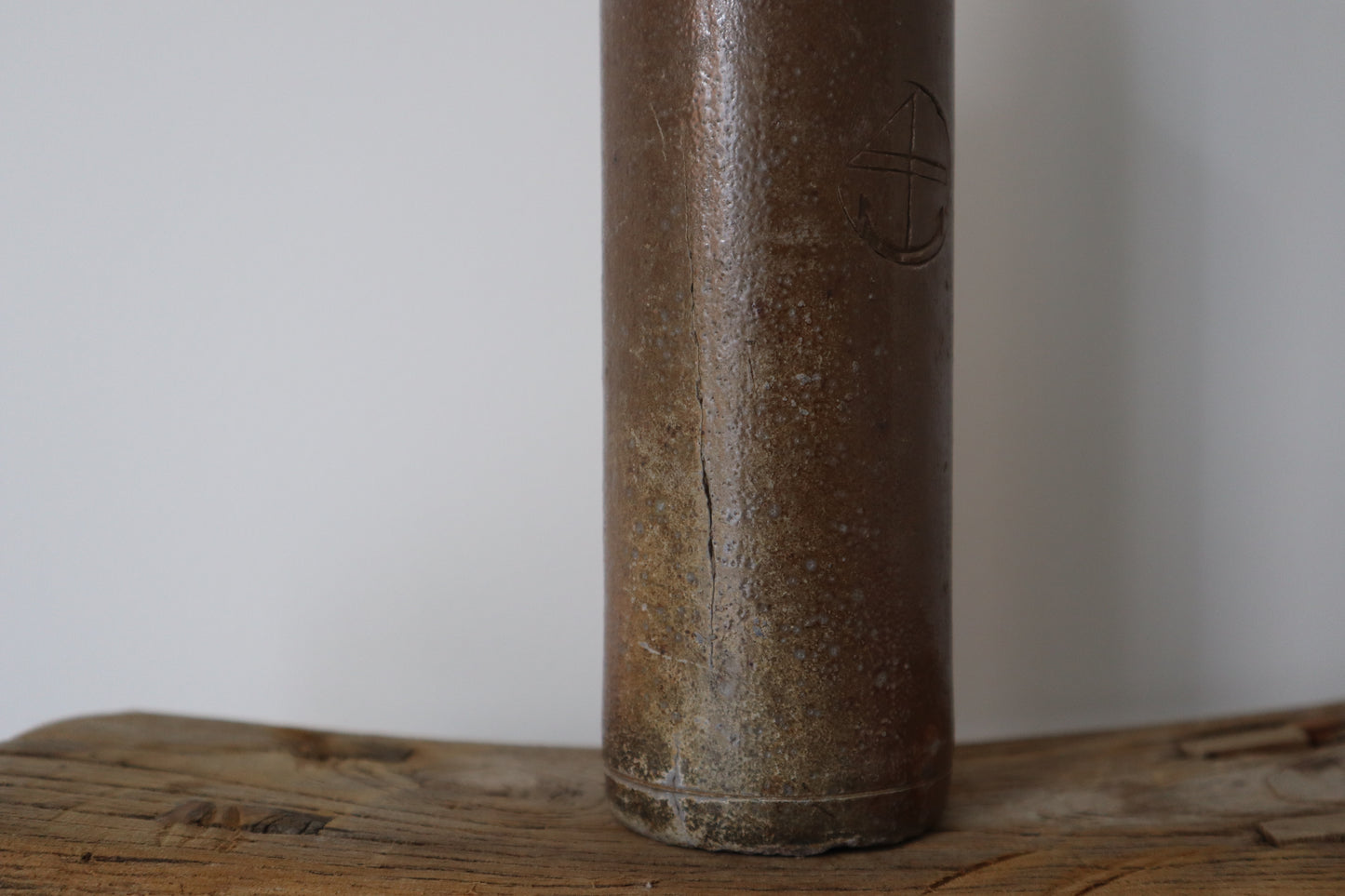 Salt glazed bottle