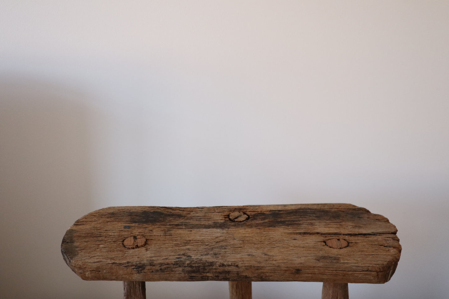 Rustic wooden stool small