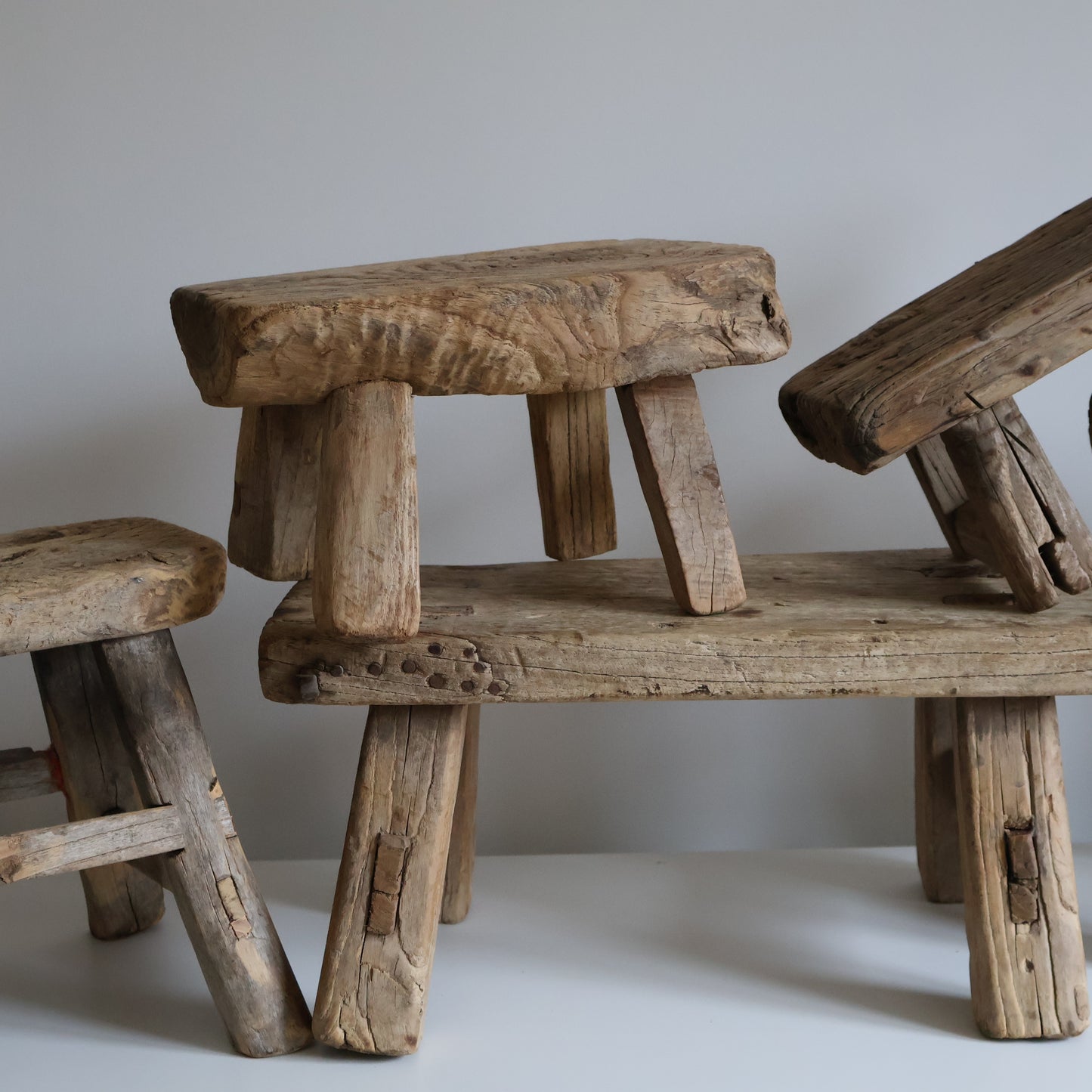 Rustic stool - Oli