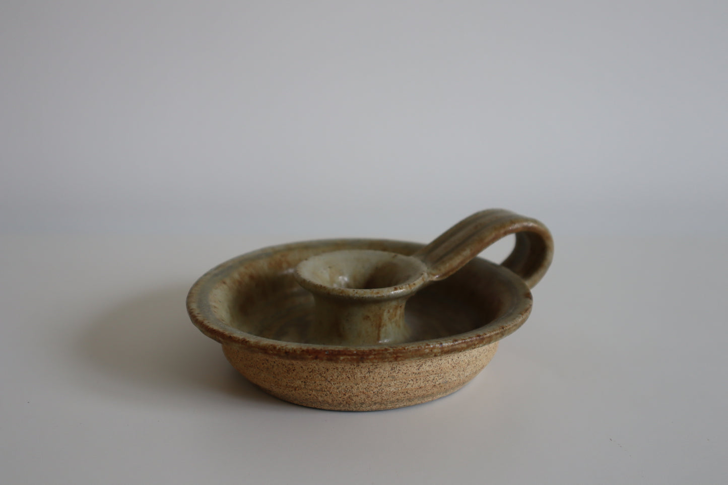 Stoneware candle holder