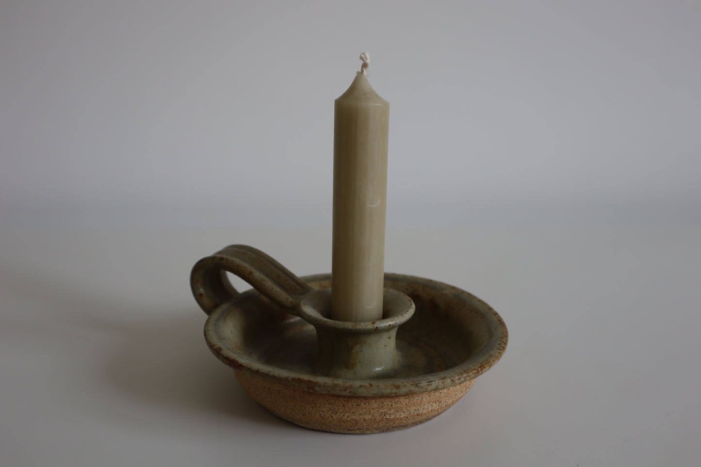 Stoneware candle holder