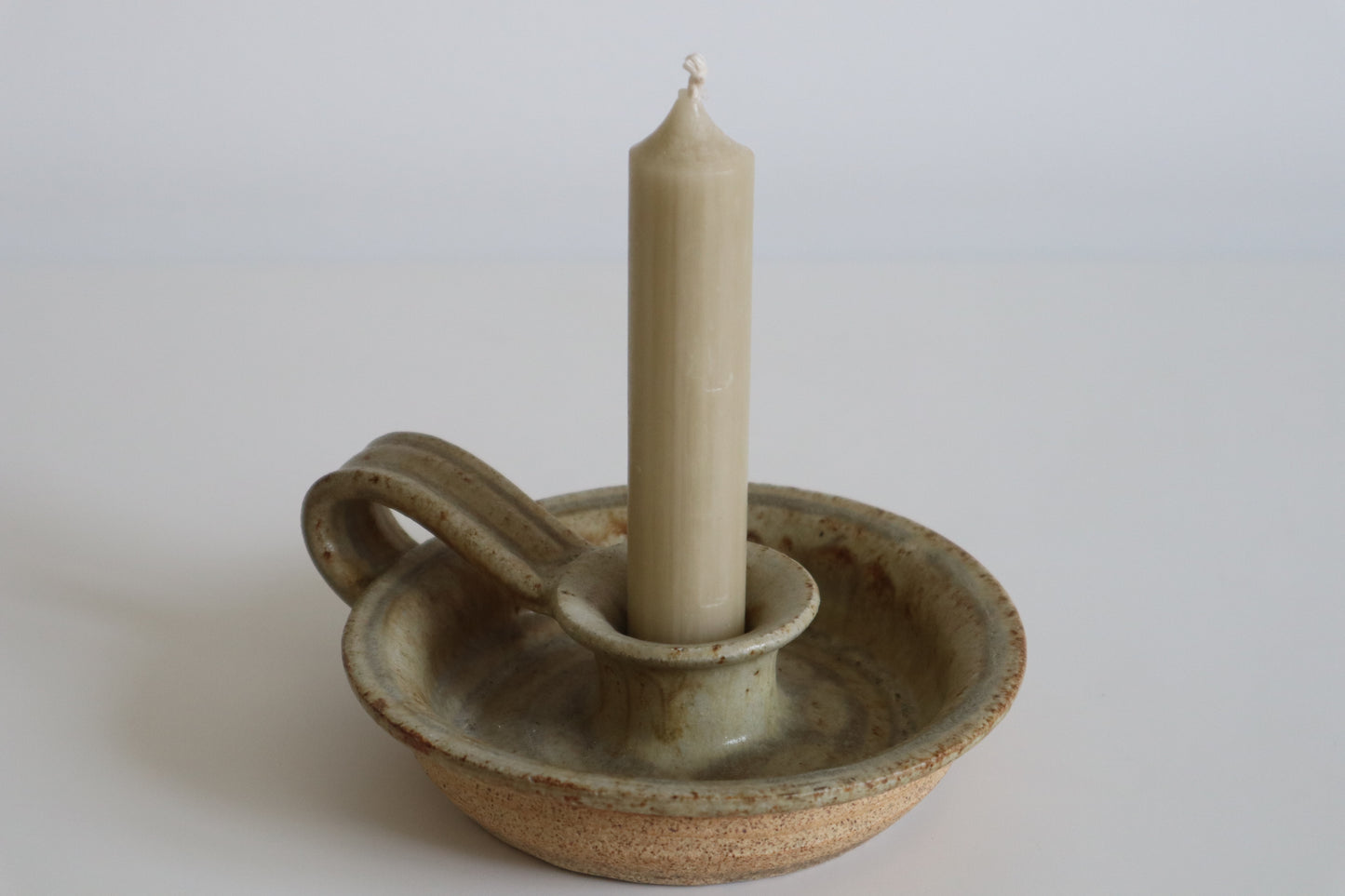 Stoneware candle holder