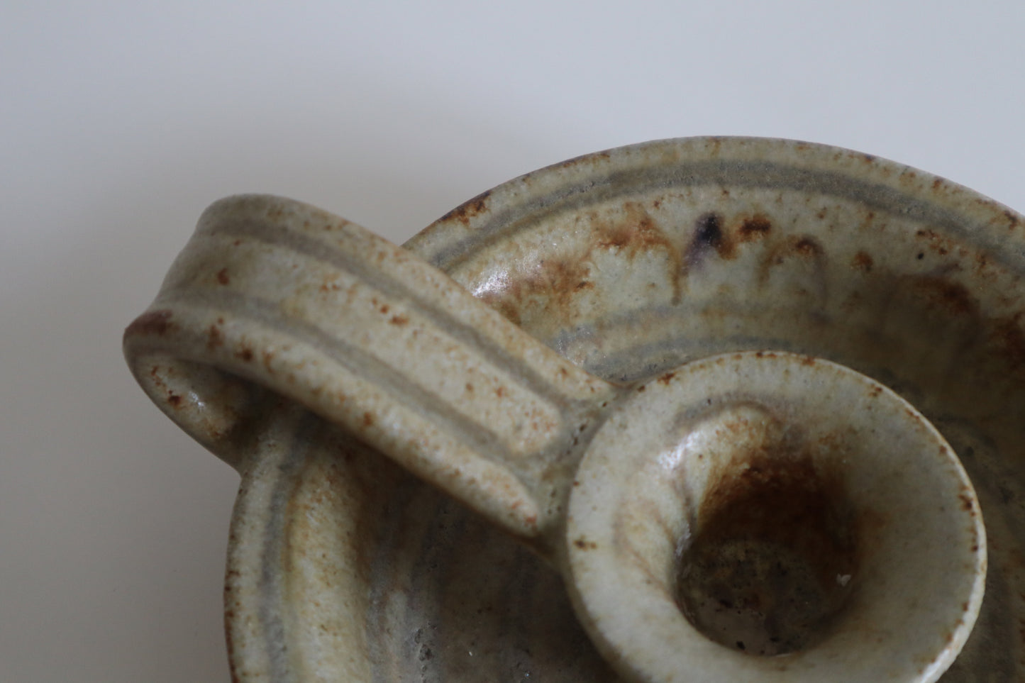 Stoneware candle holder