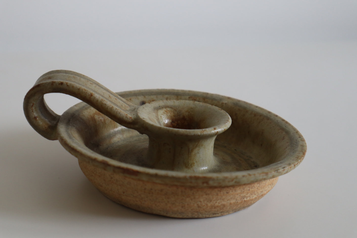 Stoneware candle holder