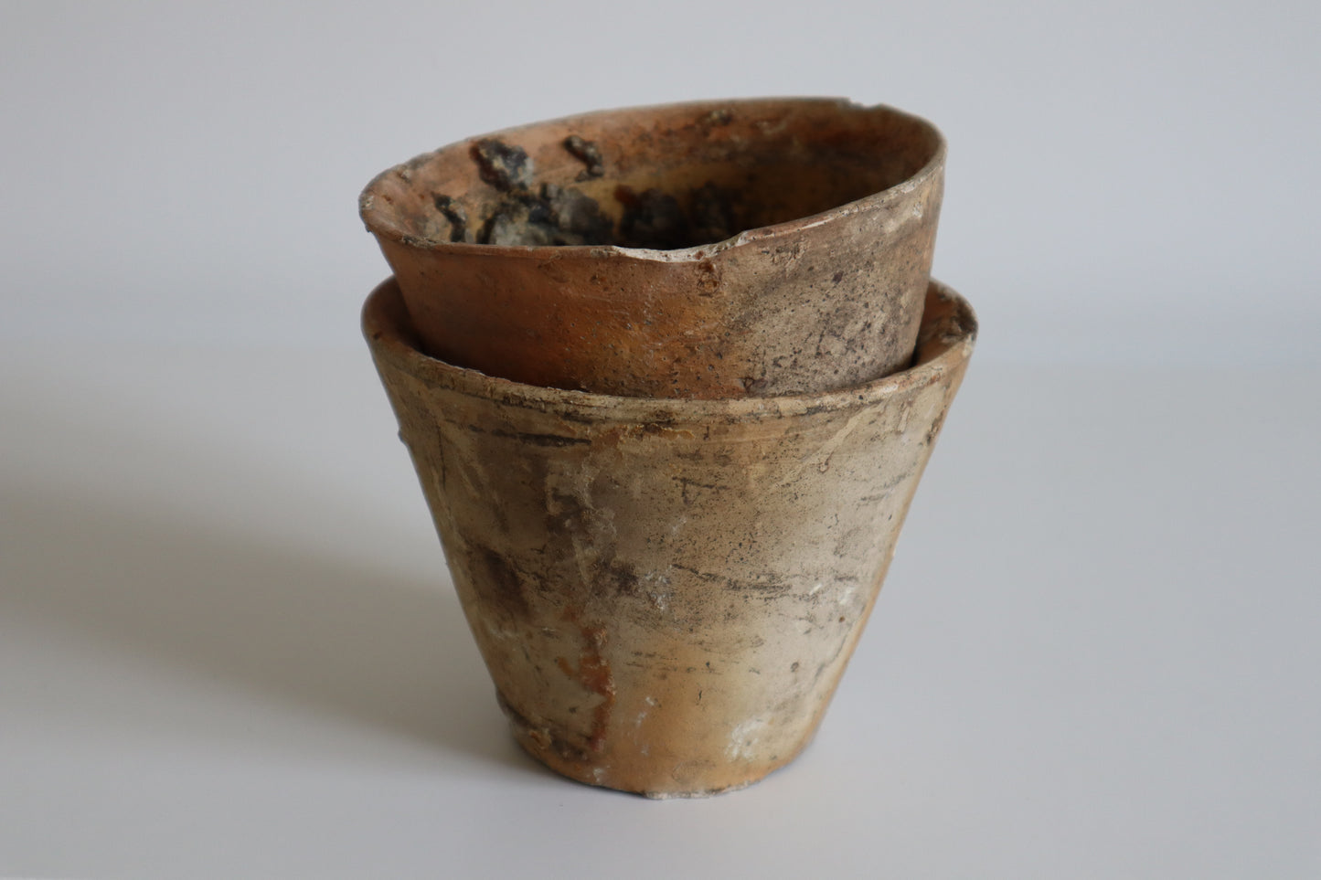 Terracotta sap pots