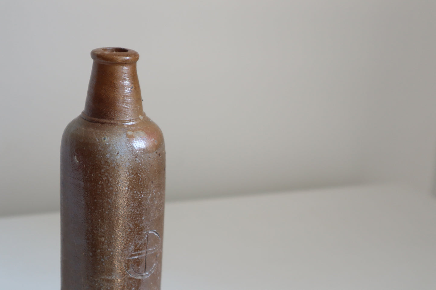 Salt glazed bottle