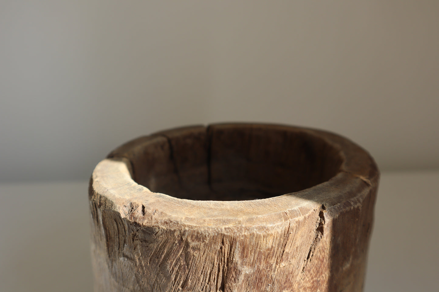 Wooden mortar