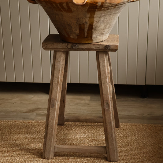 Tall elm stool - Sybil