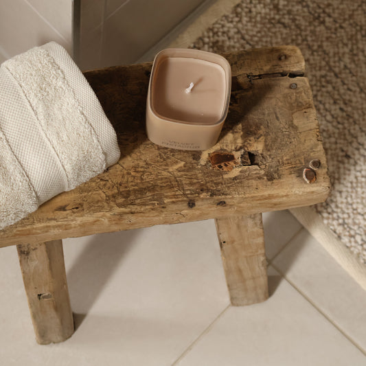 Small elm stool - Zelia