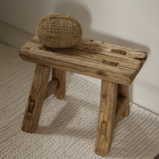 Small elm stool - Orla