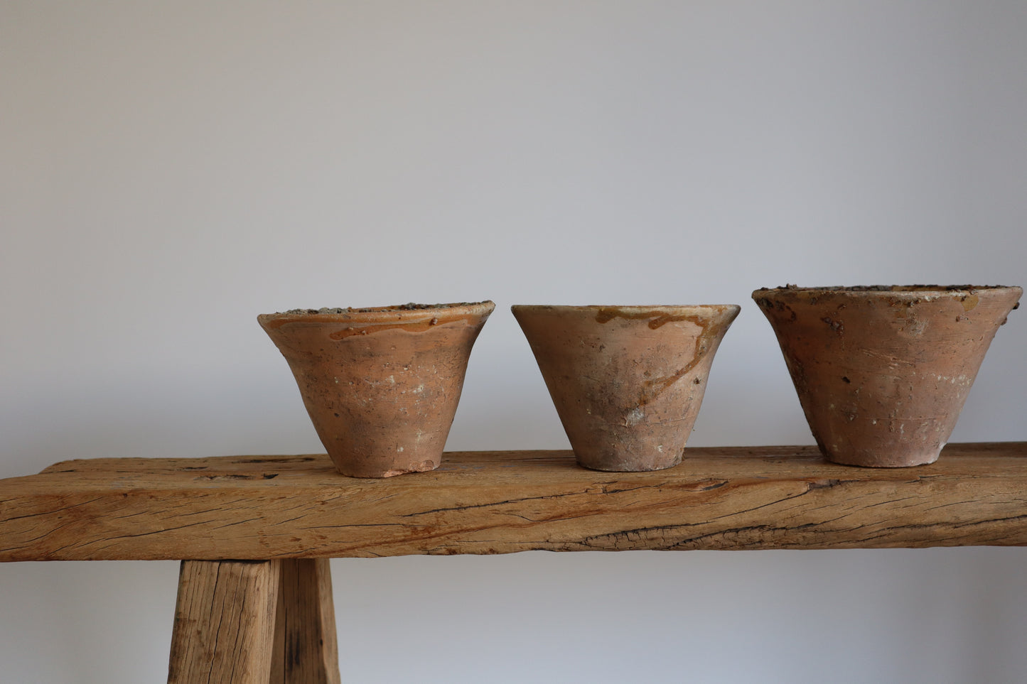 Terracotta sap pots