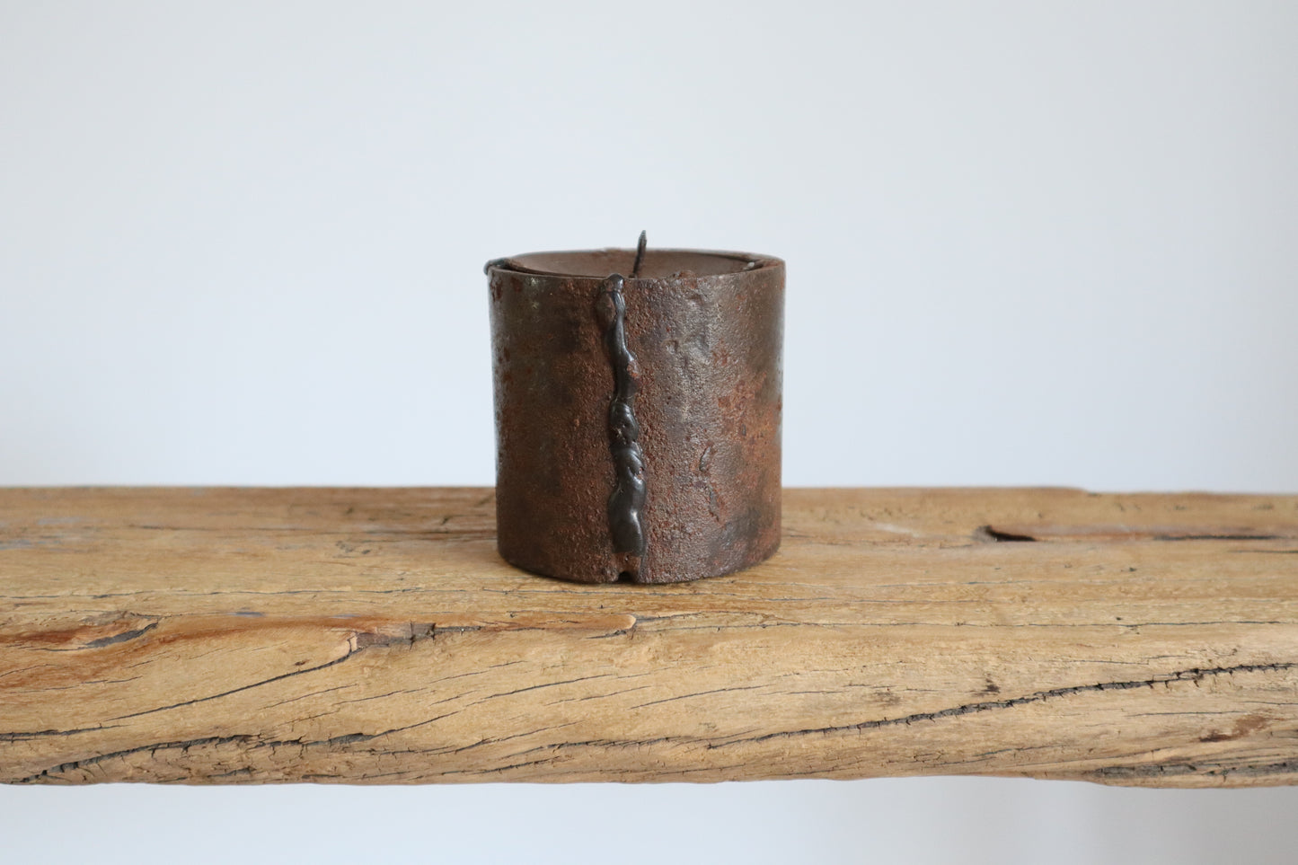 Rust candle stand