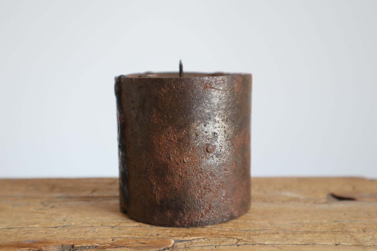 Rust candle stand