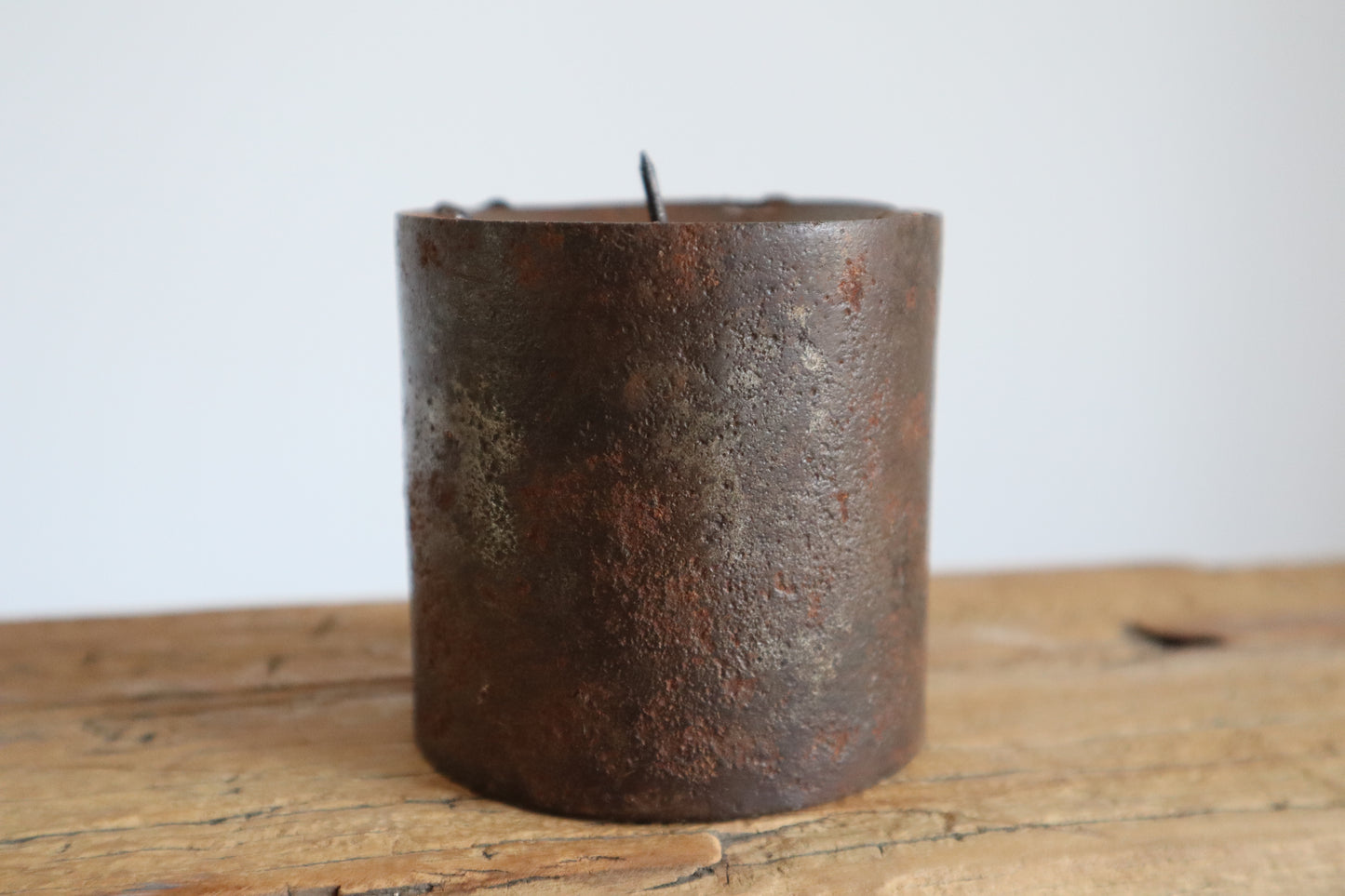 Rust candle stand