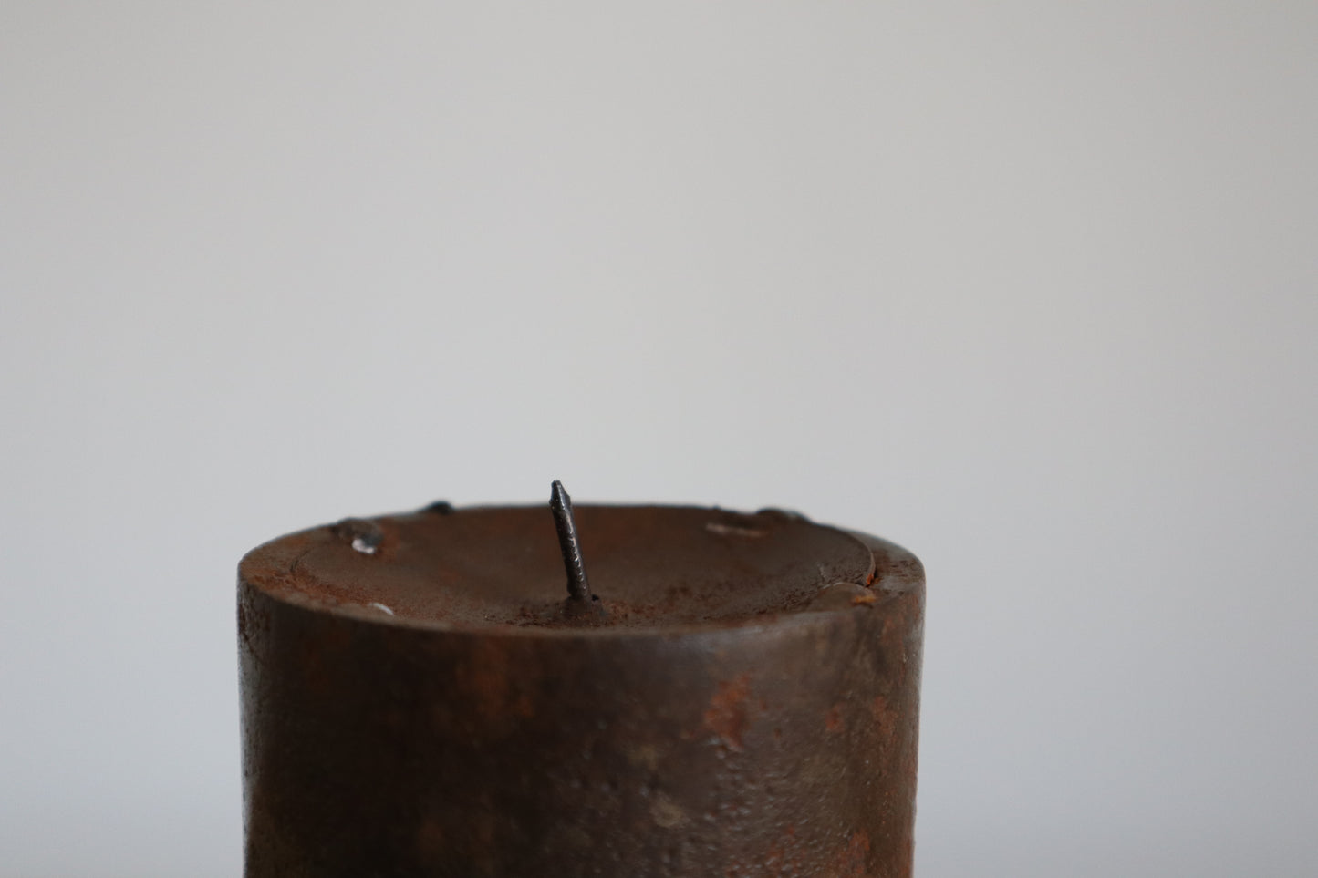 Rust candle stand