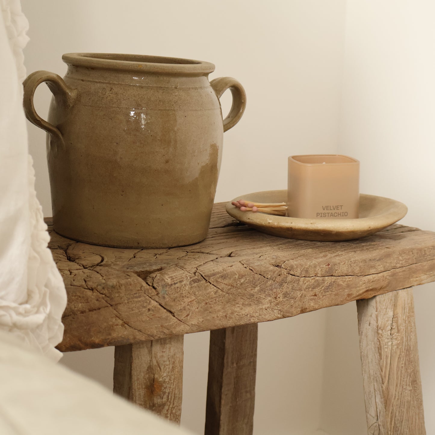 Aged marble bowl - Nell