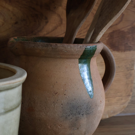 Green glazed pitcher