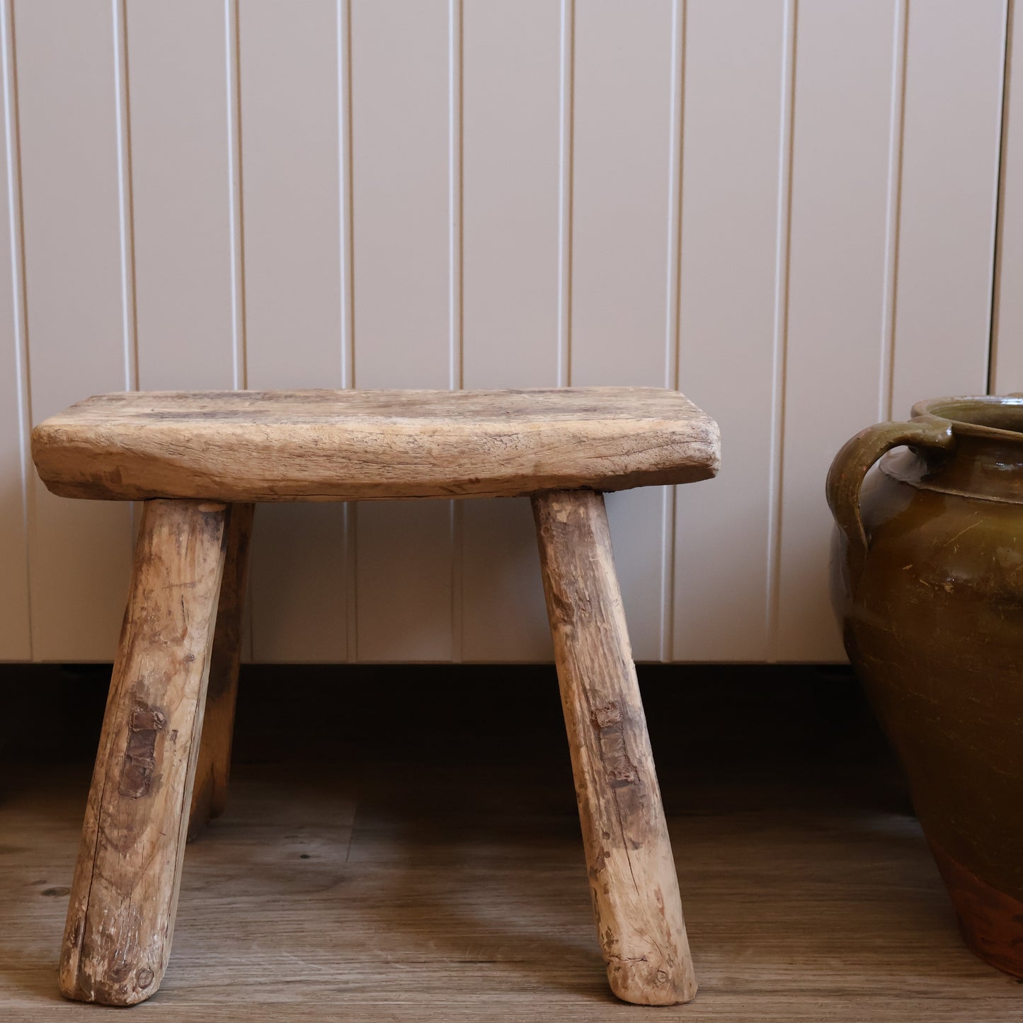 Small elm stool - Rufus