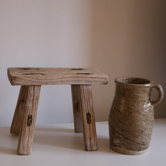 Small elm stool - Clyde