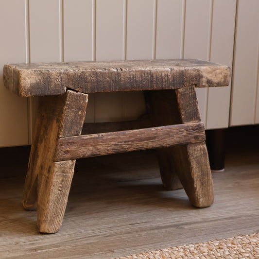 Medium elm stool - Ethel