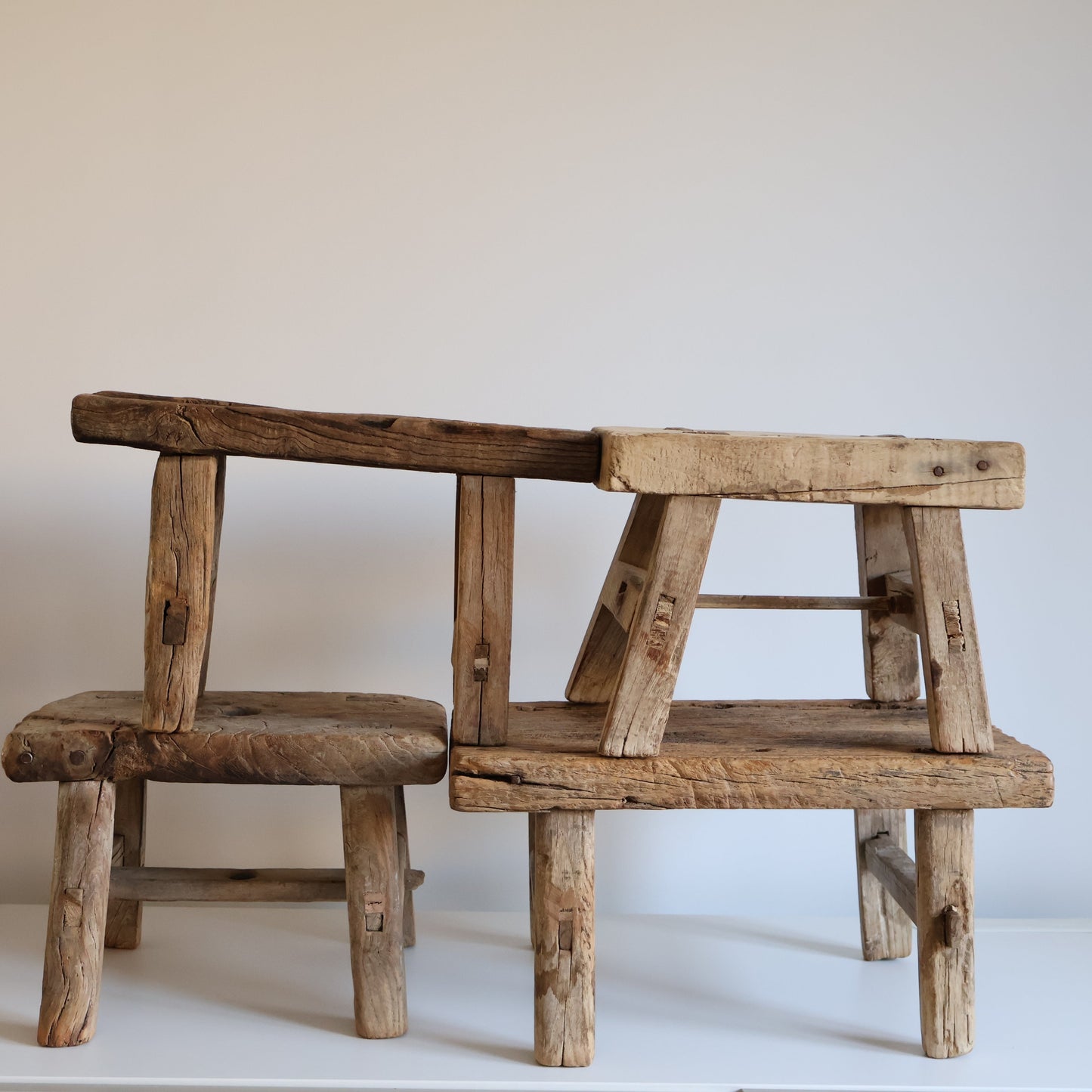 Rustic stool - Archie