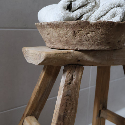 Tall rustic stool - Elwyn