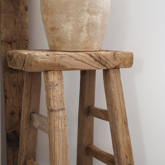Tall rustic stool - Albert