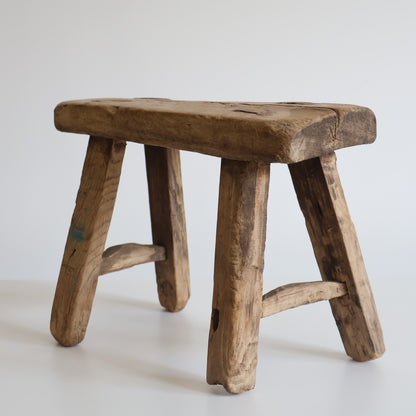 Small elm stool - Felix