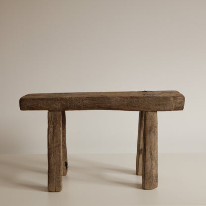 Small elm stool - Edith
