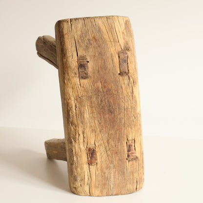 Small elm stool - Clara