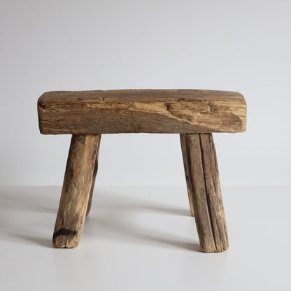 Small elm stool - Clara