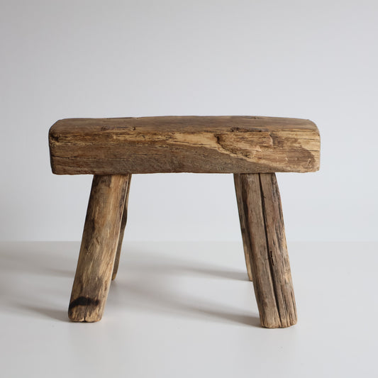 Small elm stool - Clara