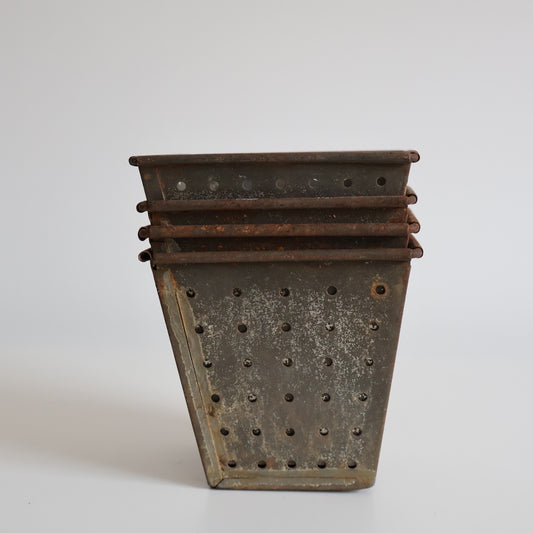 Metal cheese strainers