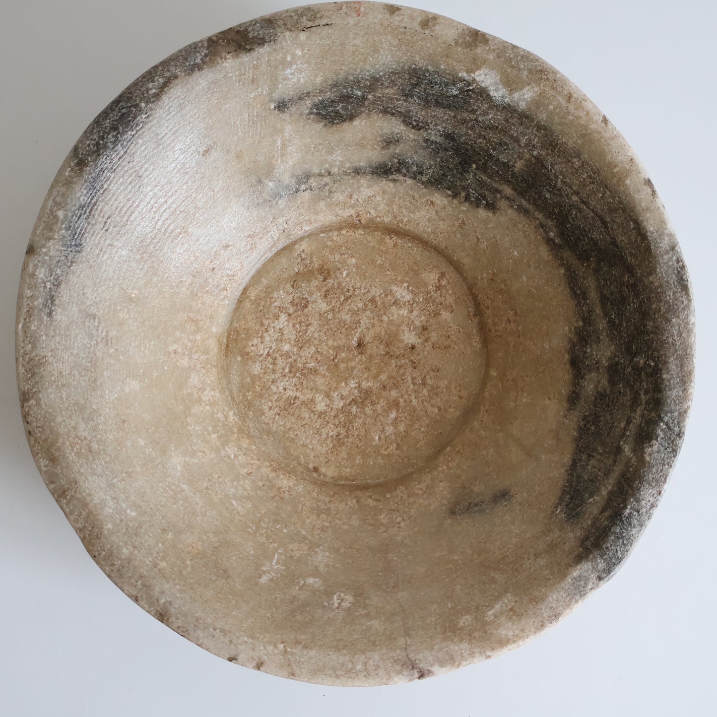 Aged marble bowl - Nila
