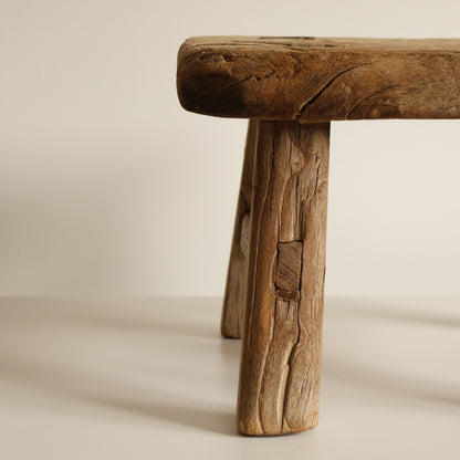 Small elm stool - Vina