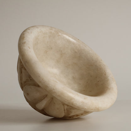 Carved marble bowl