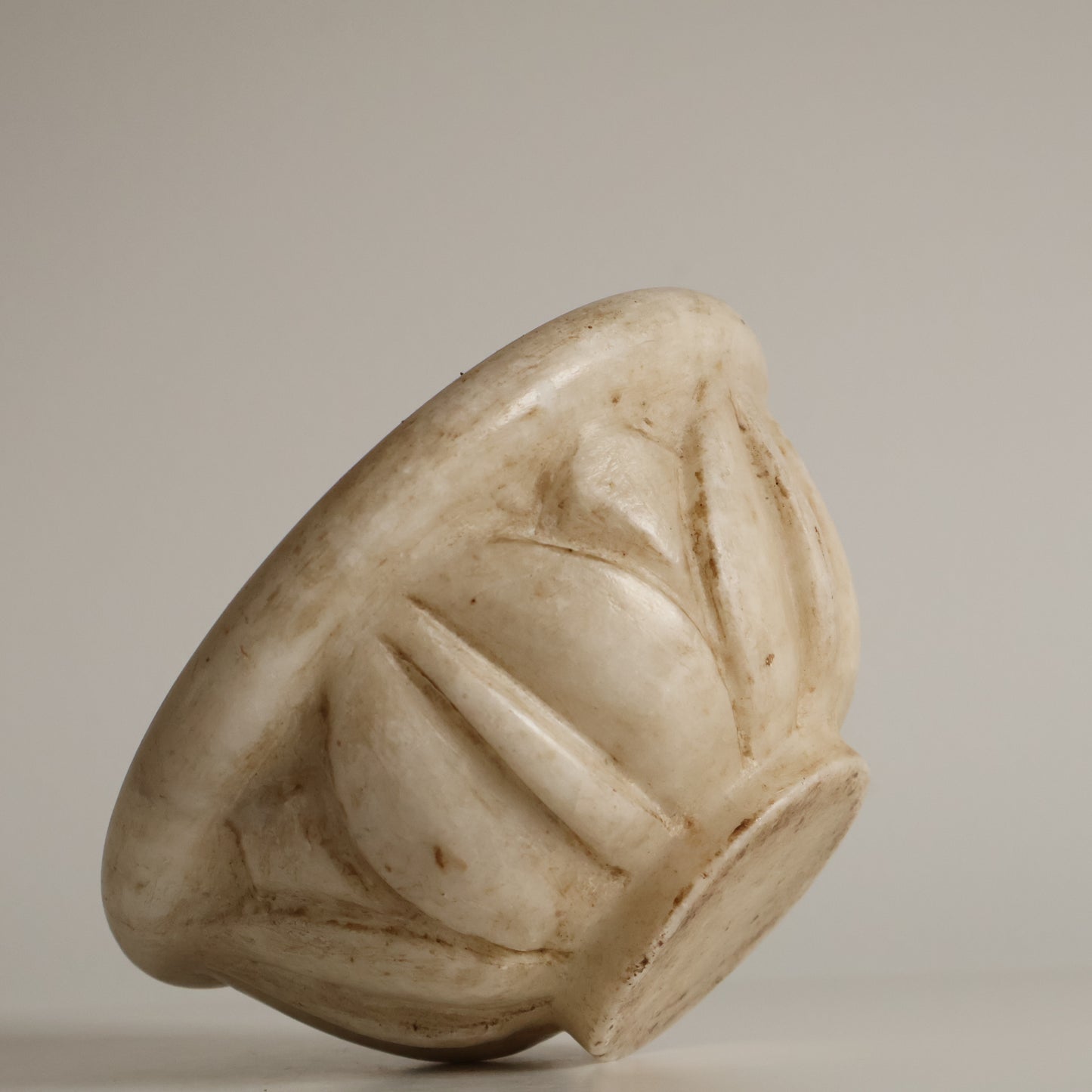Carved marble bowl