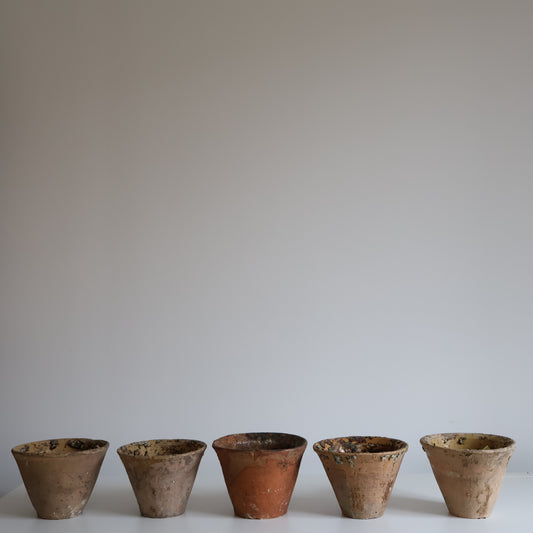 Terracotta sap pots