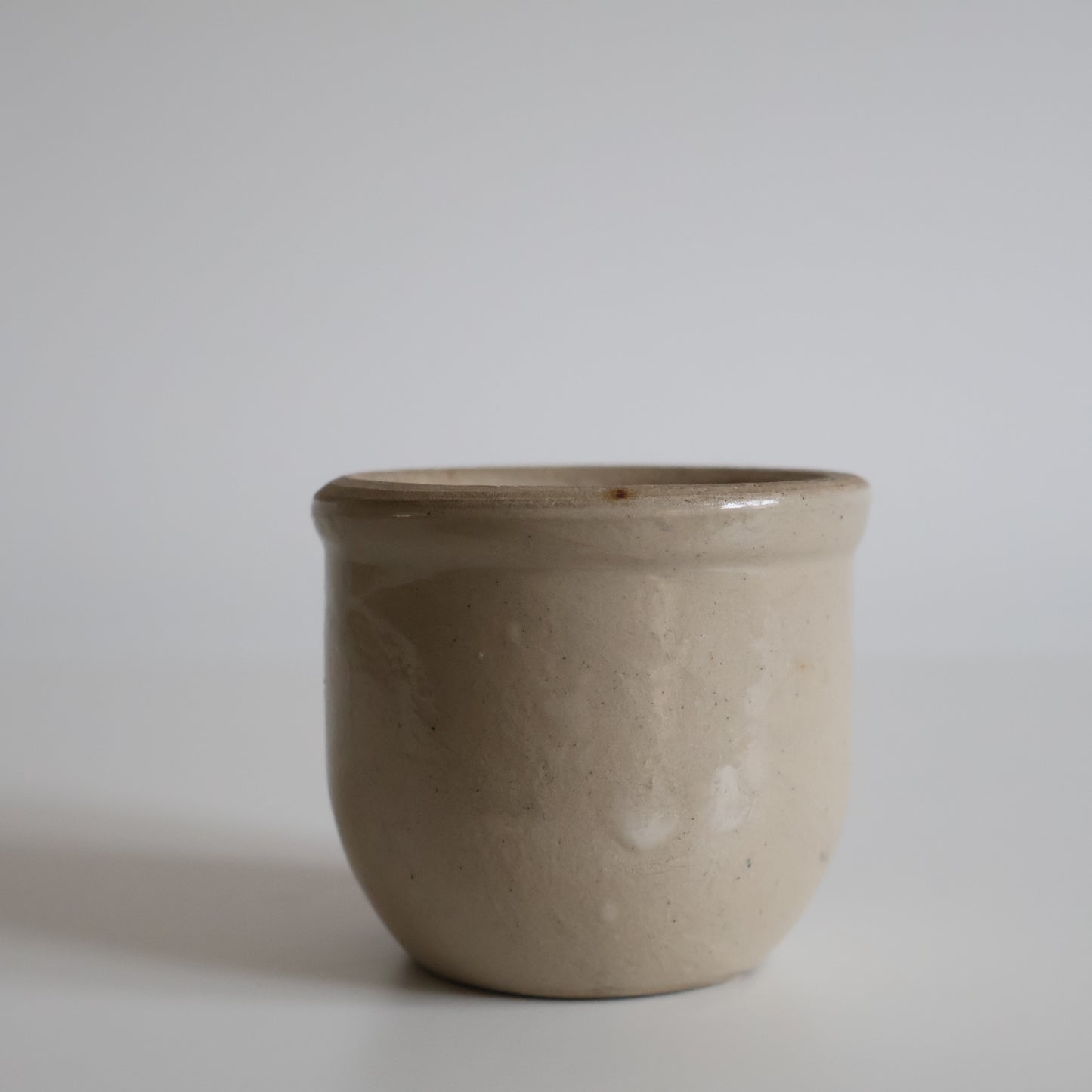 French Stoneware yoghurt pots