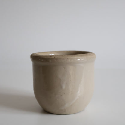 French Stoneware yoghurt pots