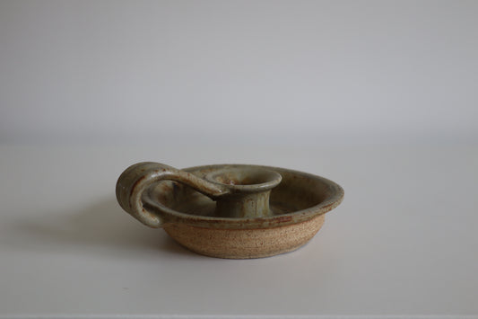 Stoneware candle holder