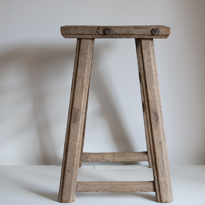 Tall elm stool - Maud