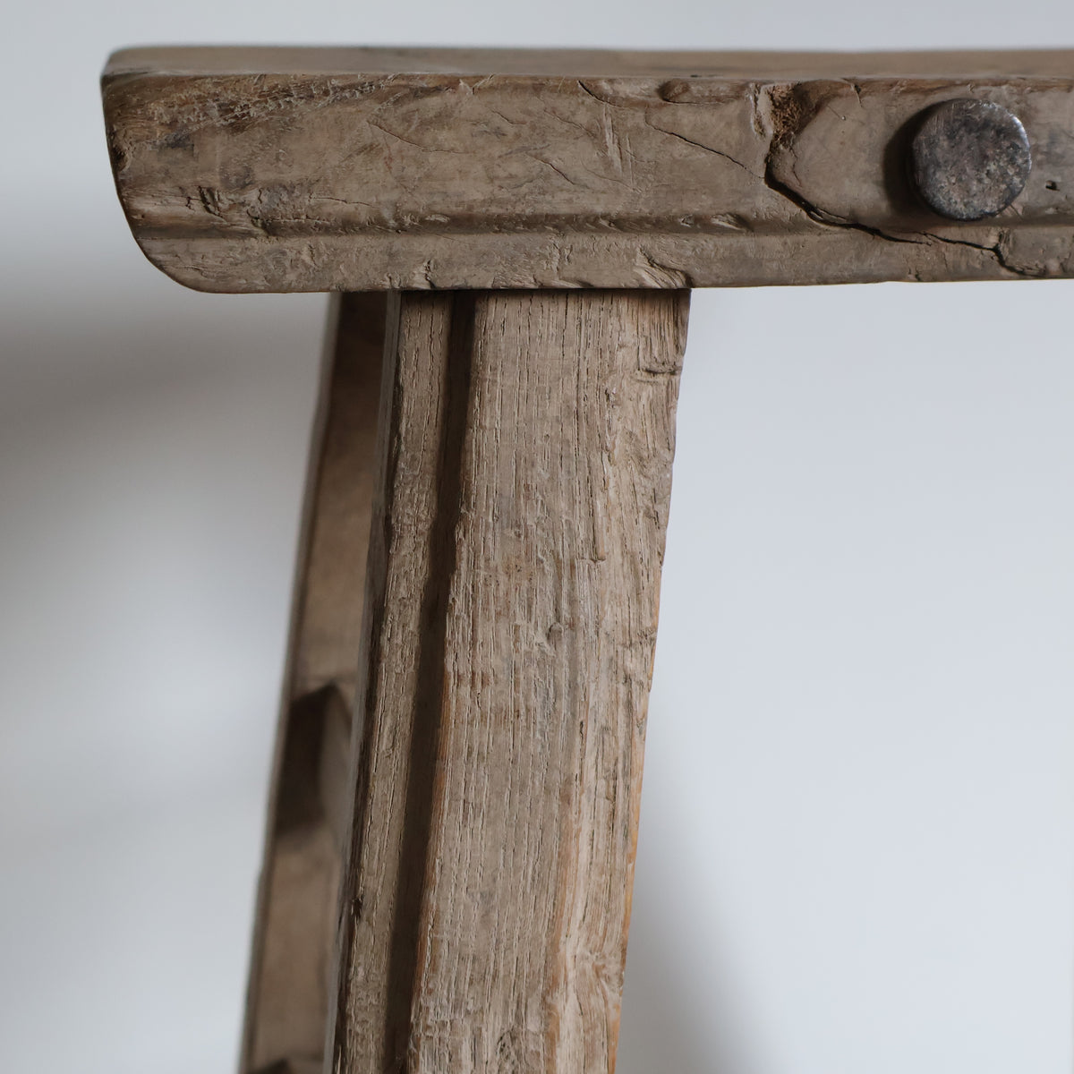 Tall elm stool - Maud