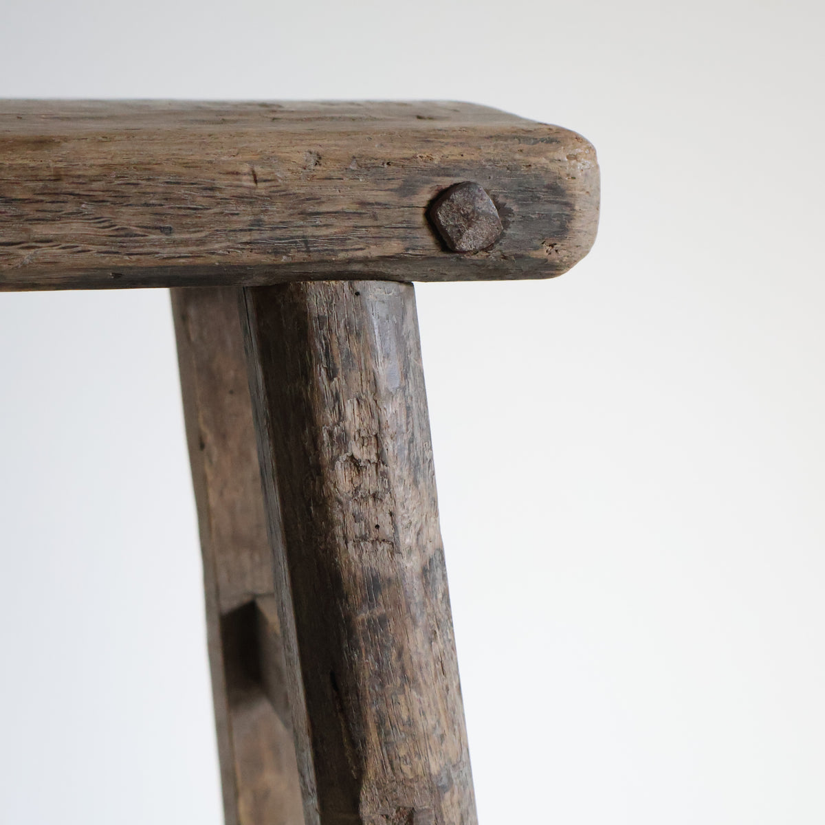 Tall elm stool - Sybil