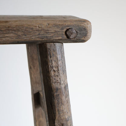 Tall elm stool - Sybil