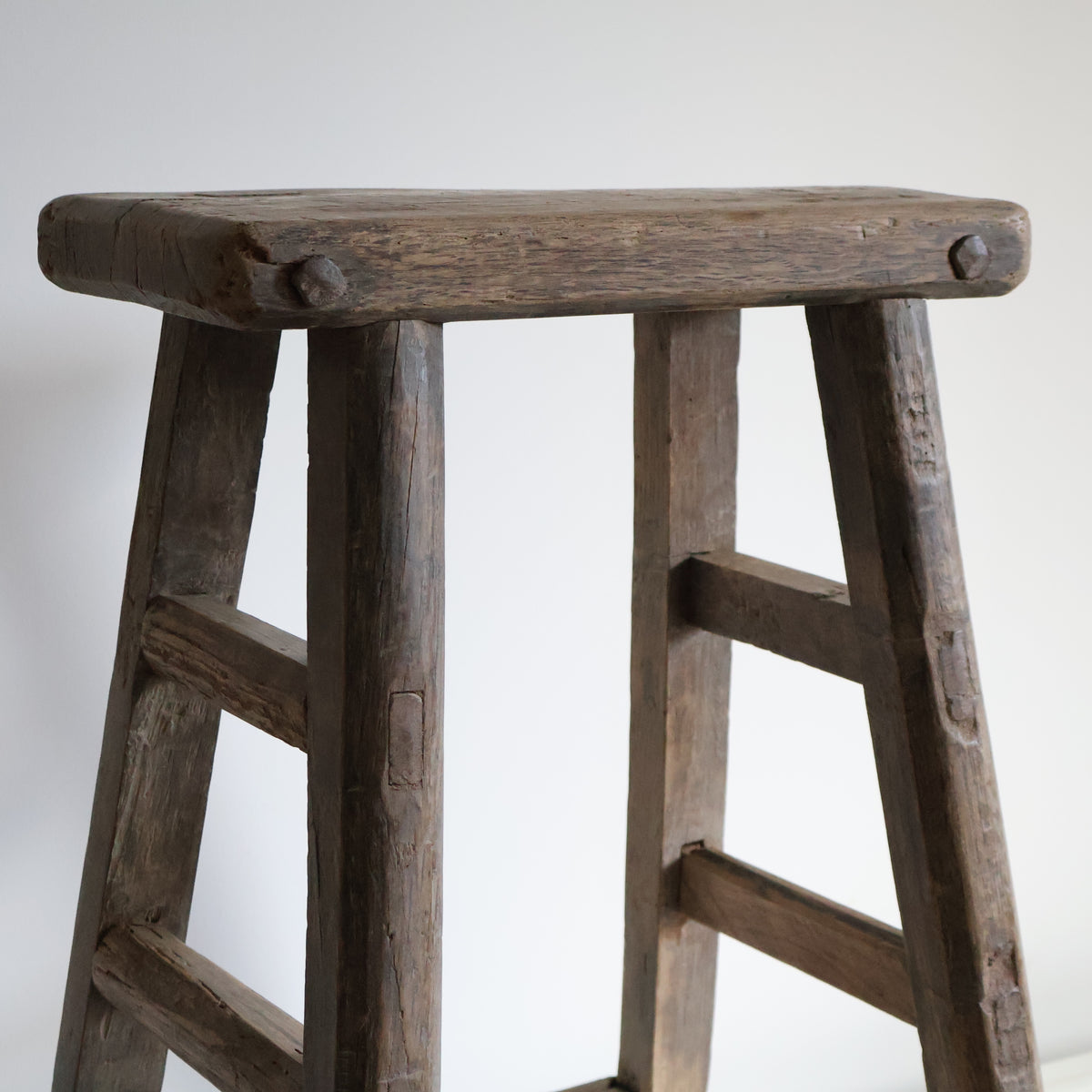 Tall elm stool - Sybil