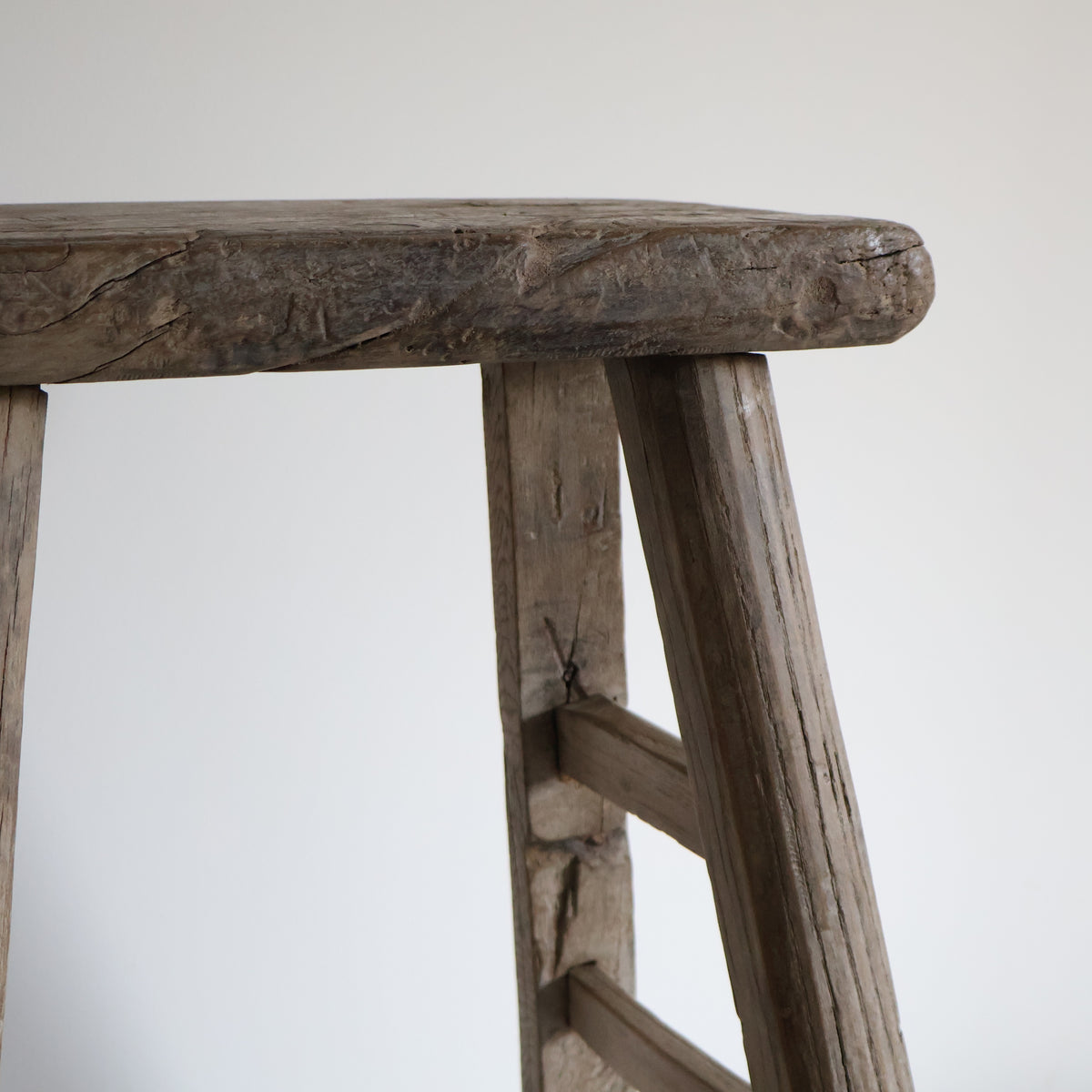 Tall elm stool - Oswald