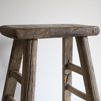 Tall elm stool - Oswald