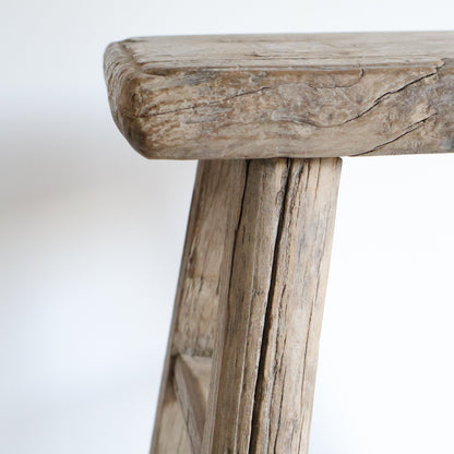 Tall elm stool - Oswald