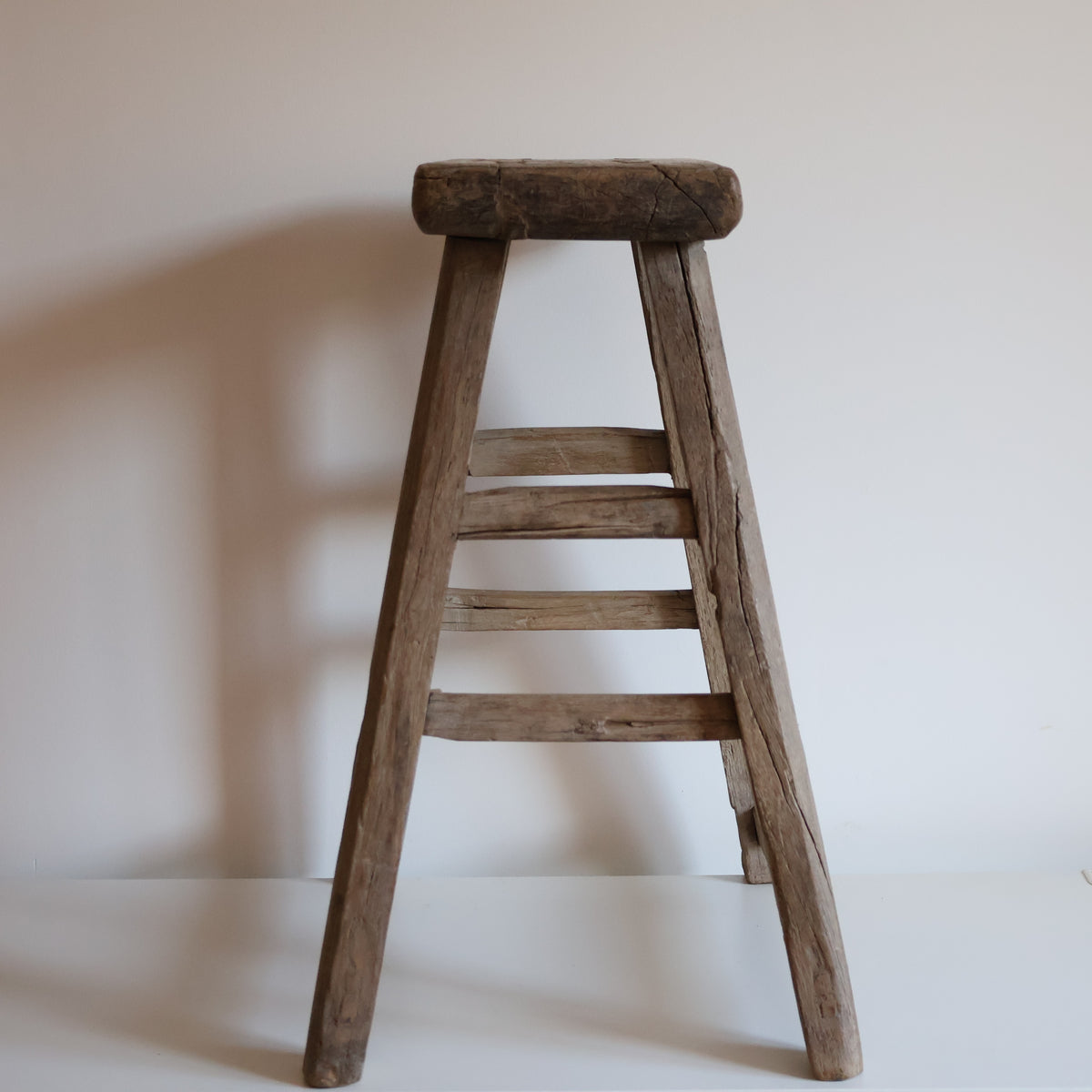 Tall elm stool - Oswald